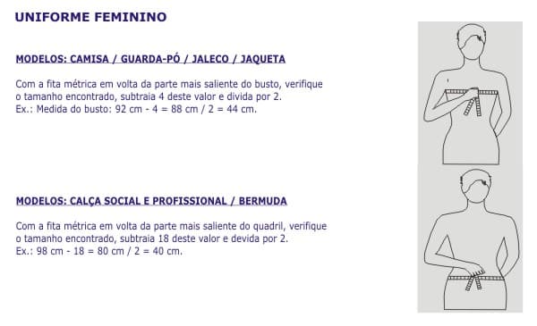 Técnicas de medição do corpo feminino